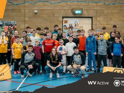Wolves players get stuck in at Yo! Active