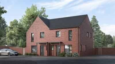 Artist impression of one of the homes that will be available: Elm – 3 bed semi detached house