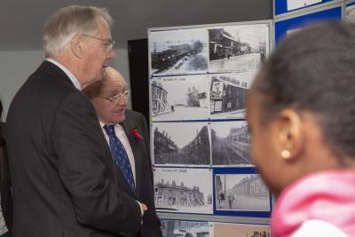 HRH The Duke of Gloucester talks to Heath Town photographer/historian and looks at future regeneration plans