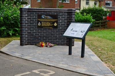 The memorial and information board