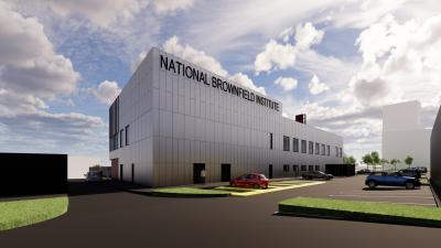 New computer-generated images of the National Brownfield Institute at University of Wolverhampton’s Springfield Campus