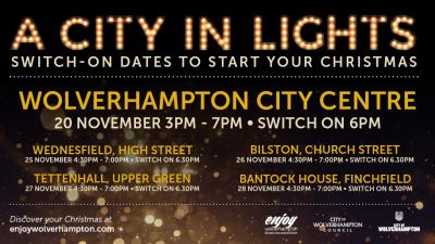 Wolverhampton’s City Centre Christmas lights