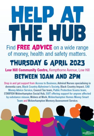 Free support for residents at city’s next Help at the Hub day