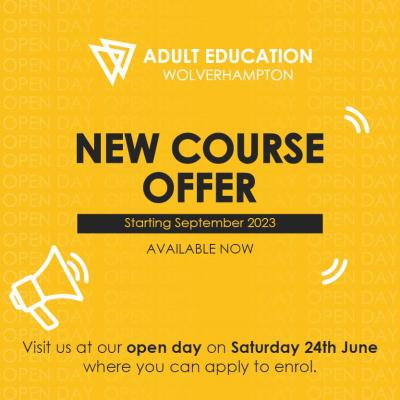 Adult Education Wolverhampton has unveiled its new course offer launching this autumn – with prospective learners invited to find out more at its open day later this month