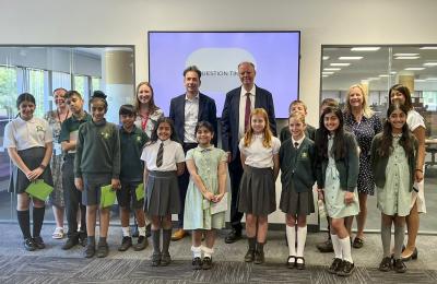 Professor Chris Whitty, England’s Chief Medical Officer, was quizzed by Young Health Champions from Uplands Junior School