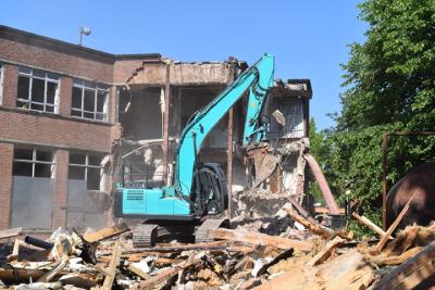 Demolition starting on site