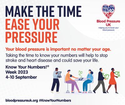 Know Your Numbers and get free blood pressure check