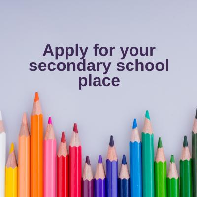 Over half of parents whose children will be starting secondary school next year have now applied for a place for them – and the rest are encouraged to do so as soon as possible