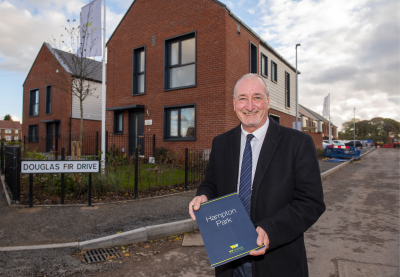 Councillor Steve Evans, City of Wolverhampton Council Deputy Leader and Cabinet Member for Housing and Chair of WV Living Shareholder group, at WV Living’s Hampton Park Development