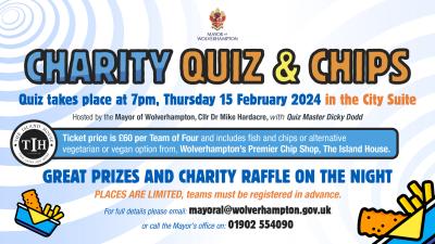 Get your team ready for the Mayoral Charity Quiz night 