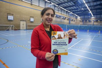 Councillor Jasbir Jaspal, the council’s Cabinet Member for Adults and Wellbeing, is encouraging children and young people to sign up to the free Yo! Active programme