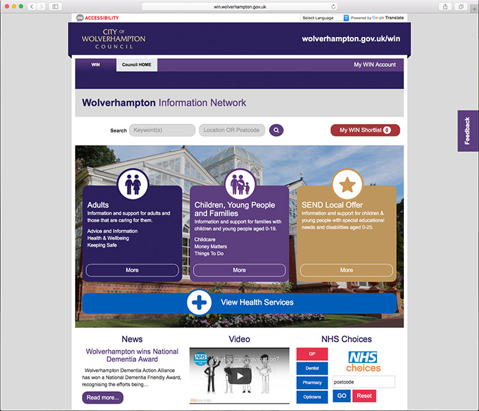 Wolverhampton Information Network (WIN)