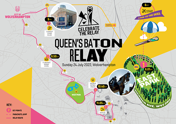 Queens Baton Relay Route