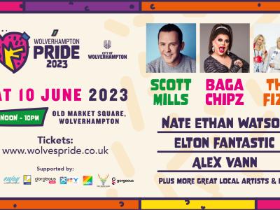 Wolverhampton Pride artists 2023