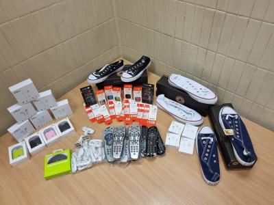 Examples of some of the counterfeit goods for sale