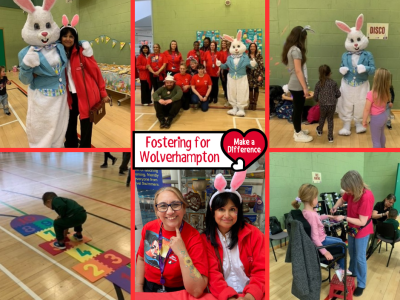 Fostering for Wolverhampton families and staff at the Easter Egg-stravaganza which took place last week