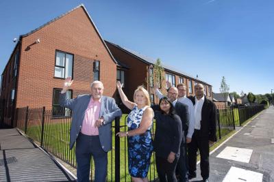 Purpose built City of Wolverhampton Council flats in Low Hill designed for clients with mental health needs