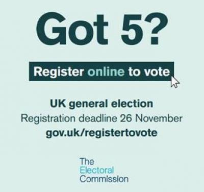 UK General Election - Register online to vote