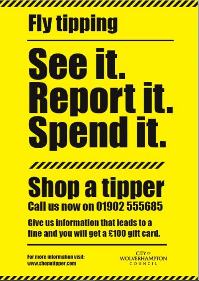 City of Wolverhampton’s ‘Shop a tipper’ campaign