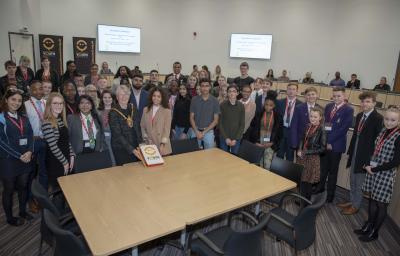 Mayor Councillor Claire Darke welcomes a record number of young people to the Youth Council