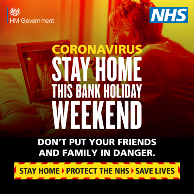 Stay home this bank holiday weekend