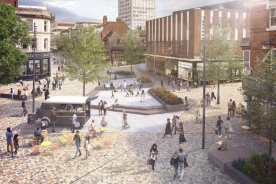 Artist’s impression of Victoria Square - part of phase 1 works