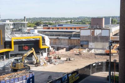 Wolverhampton Railway Station demolition complete and ground works underway in preparation for phase 2 construction