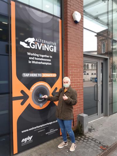 Tap to Donate Point launched to support Wolverhampton Homeless and Vulnerable