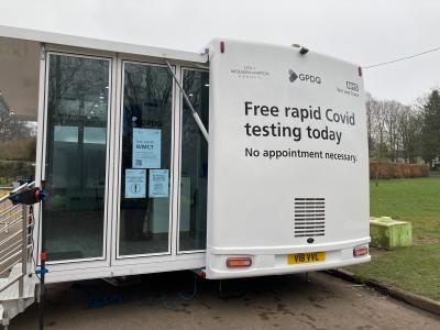 A new mobile testing unit has hit the road to make rapid Covid-19 testing even more accessible to people in Wolverhampton