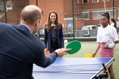 The Duke and Duchess were welcomed by young ambassadors from HeadStart Wolverhampton