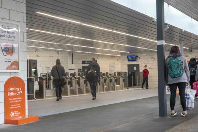 Interior photos of the new Phase 2 area at Wolverhampton Railway Station