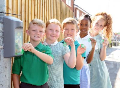 Fallings Park Primary School pupils George Rowton, Taylor-Sky Westwood, Caleb Blakemore, Rochee Gordon and Layla Brain take part in this year’s Beat the Street walking, cycling and rolling challenge