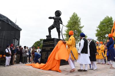 The Saragarhi Monument is unveiled in Wednesfield