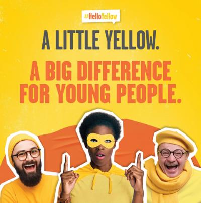 Show support for #HelloYellow this World Mental Health Day 