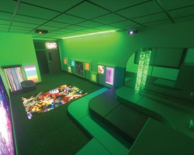 The new sensory room at The Way Youth Zone