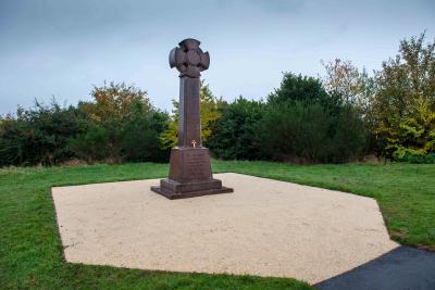 The restored Bradley War Memorial