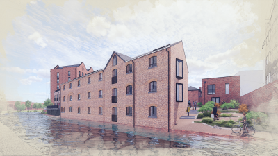 The development will deliver a new canalside community 