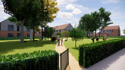 Computer generated images of the new Hampton Park development