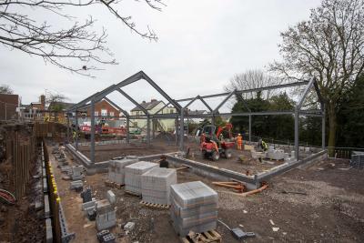 The extension work to create three new Early Years Foundation Stage classrooms is well underway at St Bartholomew's CE Primary School