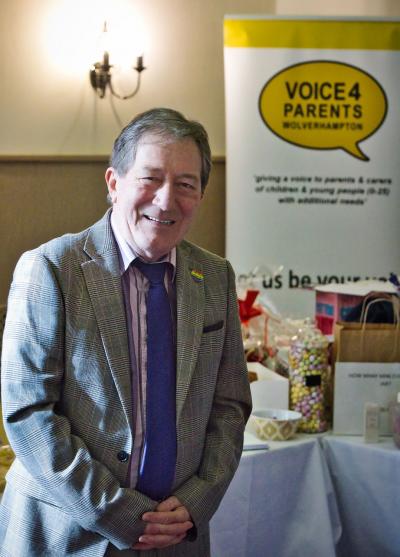 Councillor Dr Michael Hardacre, the City of Wolverhampton Council's Cabinet Member for Education, Skills and Work, was among those attending the Voice4Parents SEND Information Day