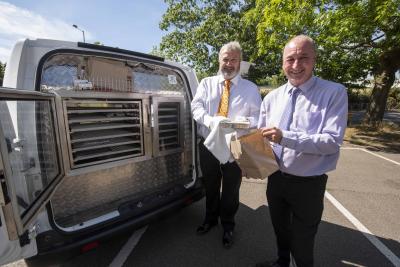 Left to right, Colin Smith from Vantastec and Councillor Steve Evans, the City of Wolverhampton Council’s Cabinet Member for City Environment and Climate Change