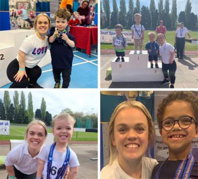 DSAuk Patron and Paralympic gold medallist Ellie Simmonds was there to time keep and present the medals at the medal presentation