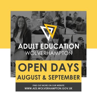 Adult Education Wolverhampton has announced a series of open days throughout August and September, with prospective learners invited to come along and discover some of the courses on offer
