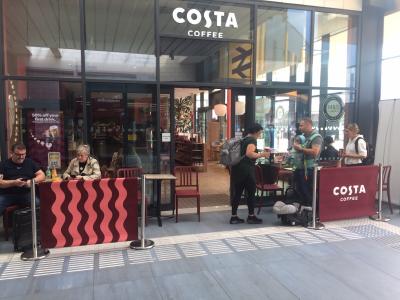 The new Costa Coffee outlet at Wolverhampton Railway Station