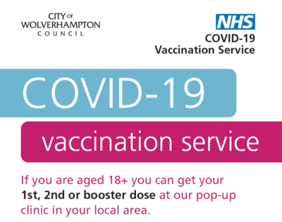 The Covid-19 vaccination pop up clinic is at Phoenix Park in Blakenhall all this week