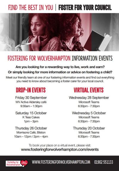 Make a difference with Fostering for Wolverhampton