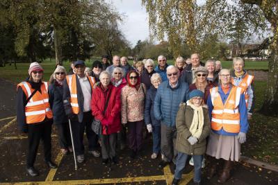 Councillor Jasbir Jaspal, the City of Wolverhampton Council's Cabinet Member for Public Health and Wellbeing, joined members of Ramblers Wellbeing Walks Wolverhampton for a stroll around Bantock Park