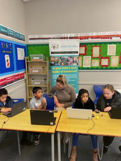 Children enjoyed activities with School of Coding last week, just one of dozens of events offered by Yo! Wolves to keep young people occupied and entertained during the half term holidays