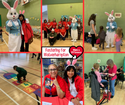Fostering for Wolverhampton families and staff at the Easter Egg-stravaganza which took place last week