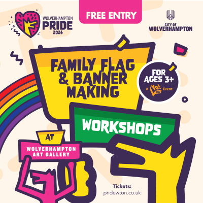 Come together to celebrate Wolverhampton PRIDE at Wolverhampton Art Gallery 
